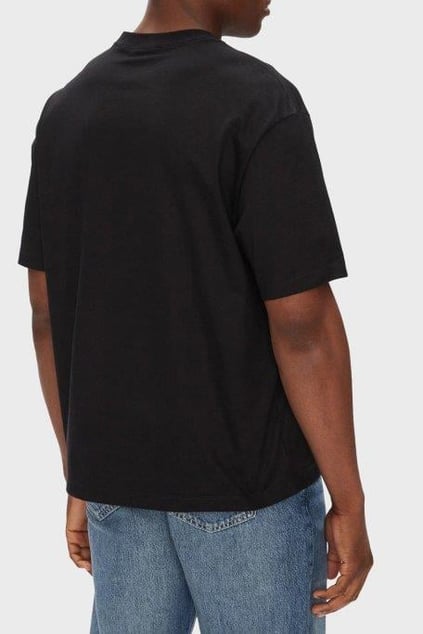 Calvin Klein Calvin Klein Erkek Bisiklet Yaka Kısa Kol Pamuklu CK Yazı Detay Pamuklu Siyah T-Shirt LV04RB295G-UB1