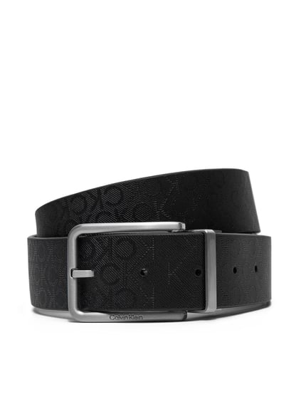 CALVIN KLEIN Calvin Kleın Erkek CK Logolu Metal Tokalı %100 Deri Siyah Kemer K50K512647-BEH