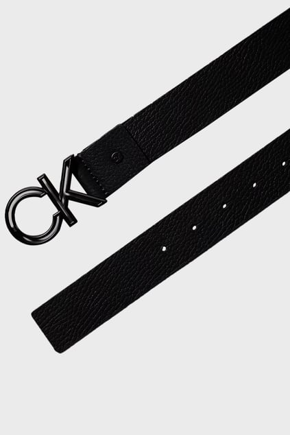 Calvin Klein Calvin Kleın Erkek CK Logo Tokalı %100 Deri Siyah Kemer K50K509201-BAX
