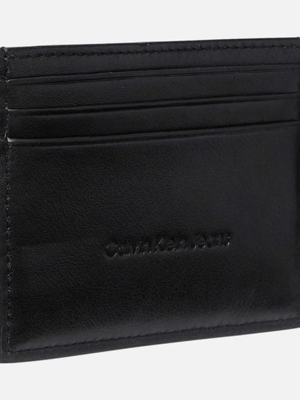 Calvin Klein Calvin Klein Erkek CK Logo Kabartmalı Ekstra Kart Bölmeli Deri Siyah Cüzdan LV04G1070G-UB1