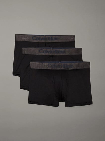 Calvin Klein Calvin Klein Erkek Dar Kalıp Nefes Alabilen Kumaş Logolu Elastik Bel Bantlı 3'lü Siyah Boxer LV00NB4269-UB1