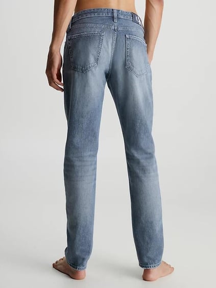 Calvin Klein Calvin Kleın Erkek Denim Kumaş  Normal Bel Düz Model Gri Jeans J30J323883-1BZ