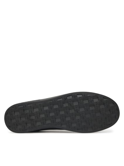 Calvin Klein Calvin Klein Erkek Deri Bağlamalı Düz Taban Yuvarlak Burun Ck Desenli Siyah Sneaker YM0YM01369-0GJ
