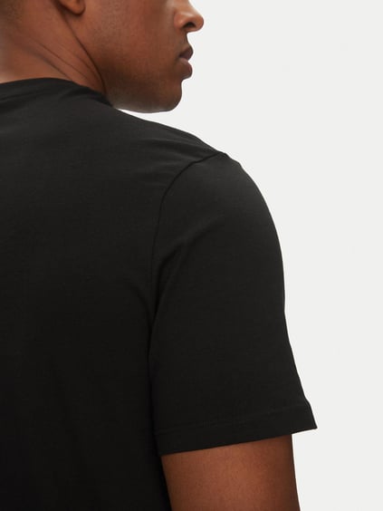 Calvin Klein Calvin Klein Erkek Dokuma Bisiklet Yaka Kısa Kollu Günlük Siyah T-Shirt LV040HM265-UB1