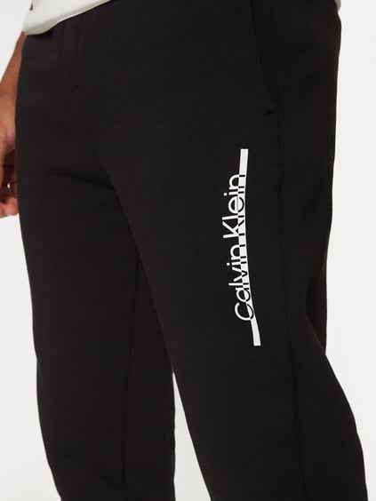 CALVIN KLEIN Calvin Kleın Erkek Dokuma Kumaş  Normal Bel  Düz Model Siyah Eşofman Altı K10K114342-BEH