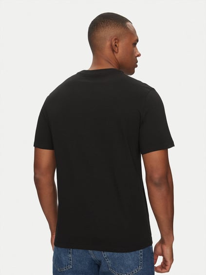 Calvin Klein Calvin Klein Erkek Dokuma Bisiklet Yaka Kısa Kollu Günlük Siyah T-Shirt LV040HM265-UB1