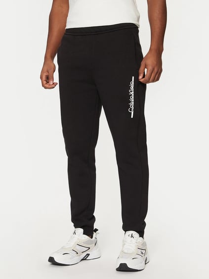 CALVIN KLEIN Calvin Kleın Erkek Dokuma Kumaş  Normal Bel  Düz Model Siyah Eşofman Altı K10K114342-BEH