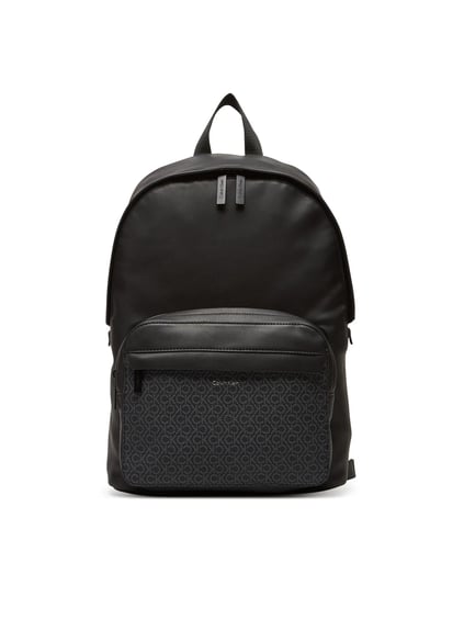 Calvin Klein Calvin Klein Erkek Fermuarlı Ön Bölmeli Ayarlanabilir Askılı Geniş İç Hacimli CK Logolu Siyah Sırt Çantası LV04D3187G-UB1