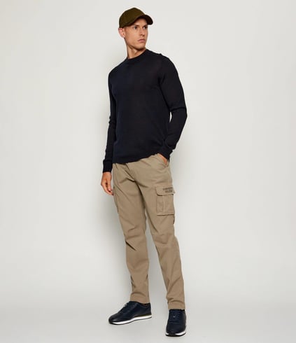 Calvin Klein Calvin Klein Erkek Kalın Rahat Taban Bağcıklı Deri Lacivert Sneaker YM0YM01355-0ZT