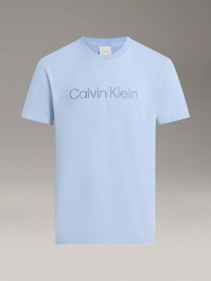 Calvin Klein Calvin Klein Erkek Kısa Kollu Pamuklu Bisiklet Yaka Calvin Klein Yazı Detaylı Lacivert T-Shirt K10K114169-DWE