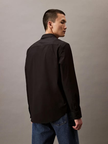 Calvin Klein Calvin Klein Erkek Klasik Kesim Pamuklu Uzun Kollu Siyah Gömlek LV04LB148G-UB1
