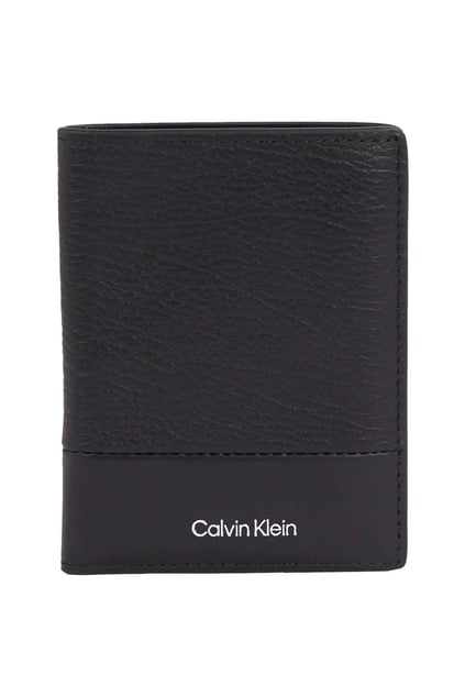 Calvin Klein Calvin Klein Erkek Logo Kabartmalı Ana Para Bölmeli %100 Deri Siyah Cüzdan K50K512921-BEH