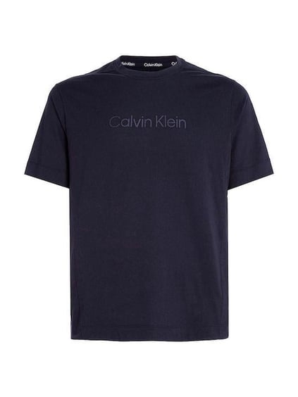 Calvin Klein Calvin Kleın Erkek Logolu Bisiklet Yaka Kısa Kol Standart Siyah T-Shirt 00GMS3K108-BAE