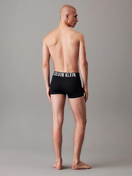 Calvin Klein Calvin Klein Erkek Logolu Beli Lastikli Yüksek Bel Pamuklu Siyah Boxer 000NB3775A-VVN