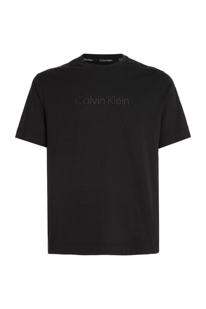 Calvin Klein Calvin Kleın Erkek Logolu Bisiklet Yaka Kısa Kol Standart Siyah T-Shirt 00GMS3K108-BAE
