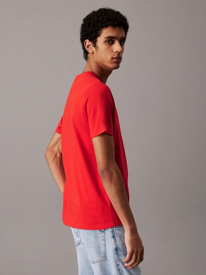 Calvin Klein Calvin Klein Erkek Logolu Bisiklet Yaka Kısa Kol Standart Kırmızı T-Shirt LV040EM286-TNC