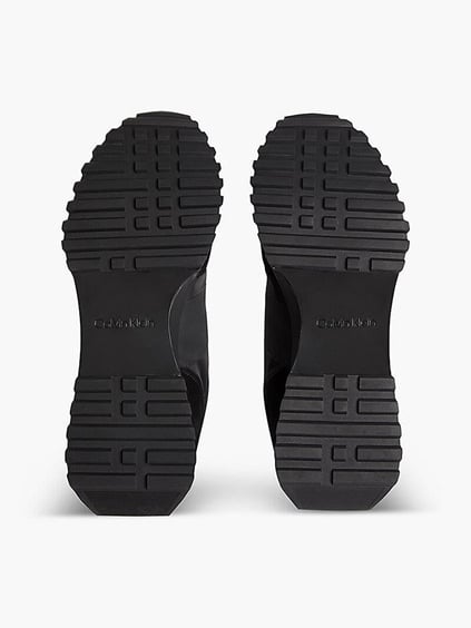 Calvin Klein Calvin Kleın Erkek Logolu Normal Kalıp Bağcıklı Günlük Siyah Ayakkabı HM0HM00497-00U