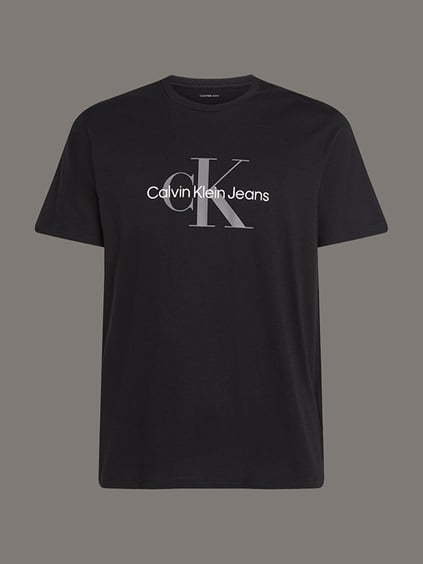 Calvin Klein Calvin Klein Erkek Logolu Bisiklet Yaka Kısa Kol Standart Siyah T-Shirt LV040EM286-UB1