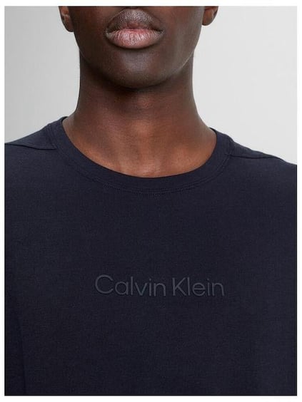 Calvin Klein Calvin Kleın Erkek Logolu Bisiklet Yaka Kısa Kol Standart Siyah T-Shirt 00GMS3K108-BAE