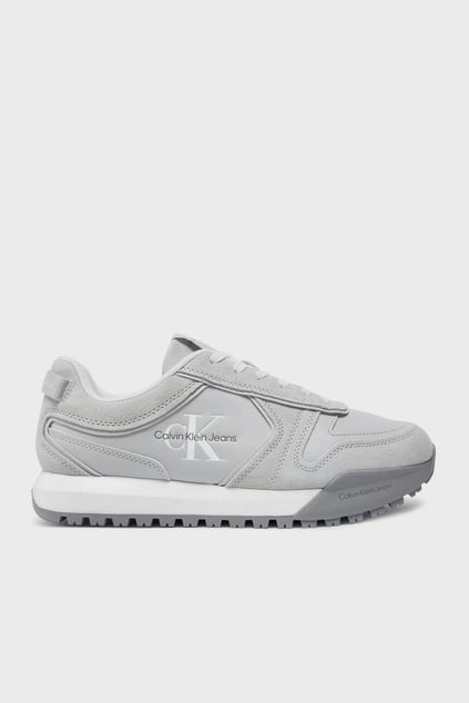 CALVIN KLEIN Calvin Kleın Erkek Marka Logolu Rahat Taban Bağıcıklı Gri Sneaker YM0YM00624-P0Q