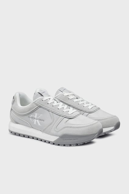 CALVIN KLEIN Calvin Kleın Erkek Marka Logolu Rahat Taban Bağıcıklı Gri Sneaker YM0YM00624-P0Q