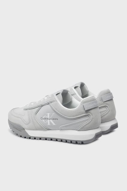 CALVIN KLEIN Calvin Kleın Erkek Marka Logolu Rahat Taban Bağıcıklı Gri Sneaker YM0YM00624-P0Q