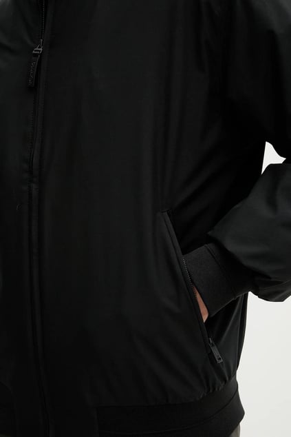 Calvin Klein Calvin Klein Erkek Normal Kalıp Fermuarlı Su Geçirmez Bomber Siyah Ceket LV04LC513G-UB1