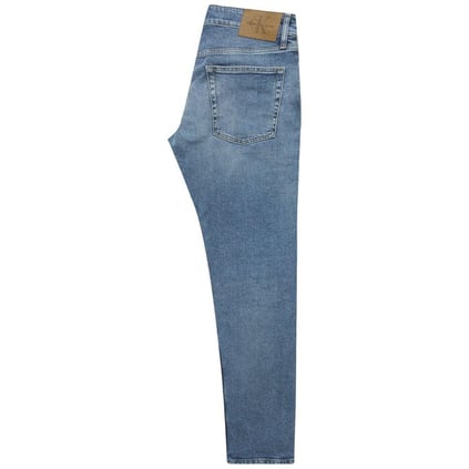 CALVIN KLEIN Calvin Kleın Erkek Normal Bel Slim Fit Dar Kesim Dar Paça Mavi Jeans J30J326523-1AA