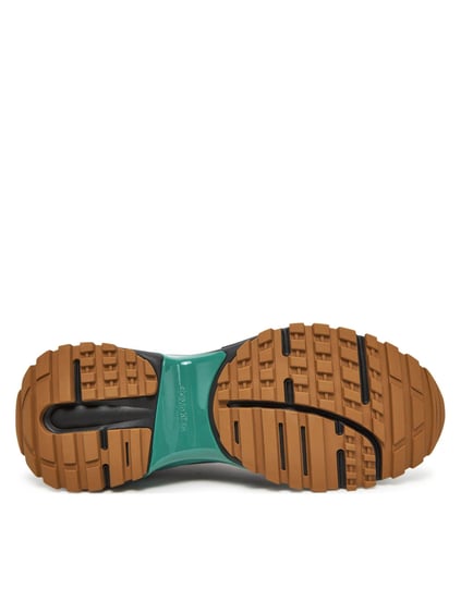 Calvin Klein Calvin Klein Erkek Orta Kalın Fileli Kumaş Yuvarlak Burun Rahat Taban Siyah Sneaker YM0YM01284-01O