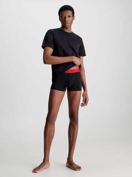 Calvin Klein Calvin Kleın Erkek Pamuklu Logolu Lastikli Normal Bel Siyah Boxer 000NB1463A-IXY