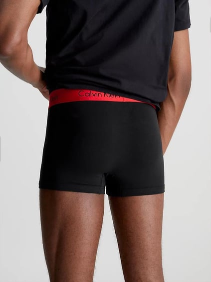 Calvin Klein Calvin Kleın Erkek Pamuklu Logolu Lastikli Normal Bel Siyah Boxer 000NB1463A-IXY