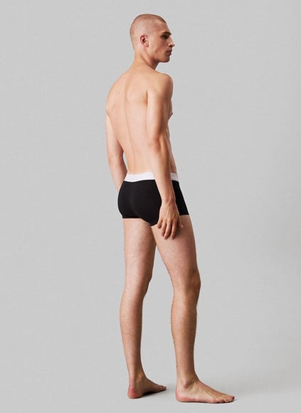 Calvin Klein Calvin Klein Erkek Pamuklu Slim Fit Beli Elastik Bantlı Pamuklu 3'lü Siyah Boxer LV00NB4389-VQO