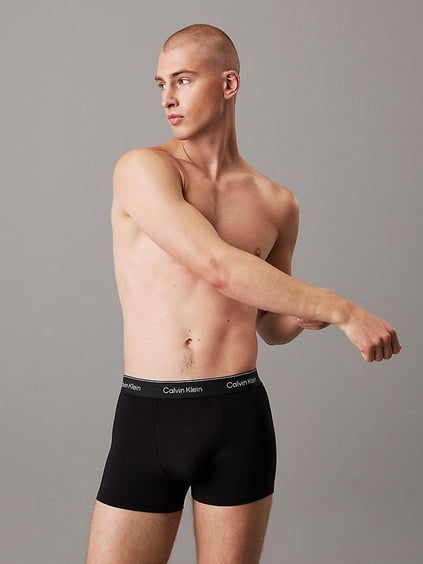 Calvin Klein Calvin Klein Erkek Pamuklu Normal Kalıp Logolu Elastik Bel Bantlı 3'lü Siyah Boxer LV00NB4286-TM6