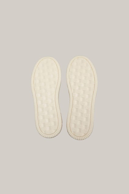 CALVIN KLEIN Calvin Kleın Erkek Rahat Düz Taban Düşük Bilekli Deri Beyaz Sneaker YM0YM01161-0LH
