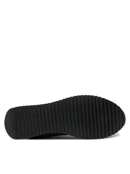 CALVIN KLEIN Calvin Kleın Erkek Rahat Kaydırmaz Taban Süet Detaylı Siyah Sneaker HM0HM01667-BEH
