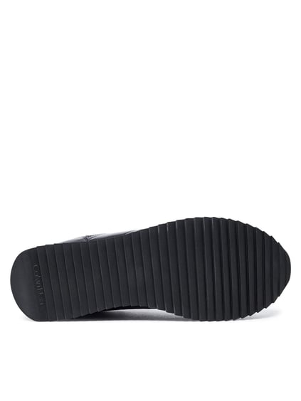 Calvin Klein Calvin Kleın Erkek Rahat Kaydırmaz Taban Deri Siyah Sneaker HM0HM01654-0GJ