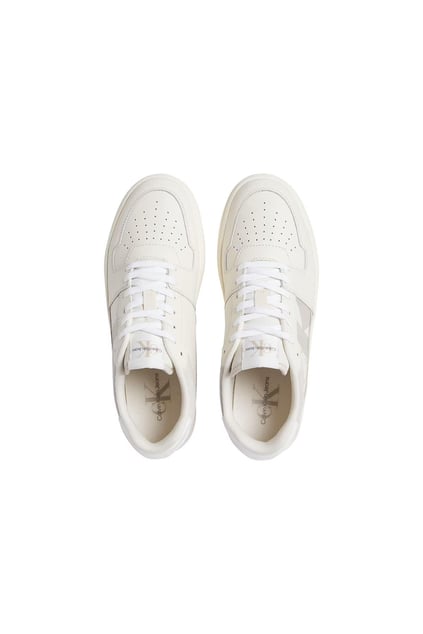 CALVIN KLEIN Calvin Kleın Erkek Rahat Taban Nefes Alabilir Üst Yüzey Düşük Bilekli Beyaz Sneaker YM0YM01160-0LH