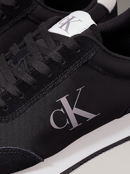Calvin Klein Calvin Kleın Erkek Rahat Koşucu Bağcıklı Siyah Sneaker YM0YM01119-0GM