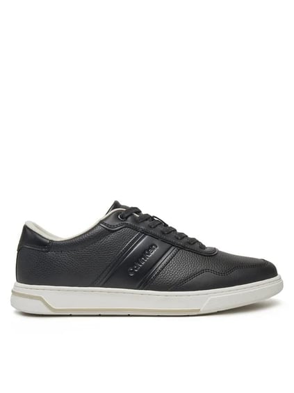 CALVIN KLEIN Calvin Kleın Erkek Rahat Taban Marka Logolu Bağcıklı Siyah Sneaker HM0HM01653-01O