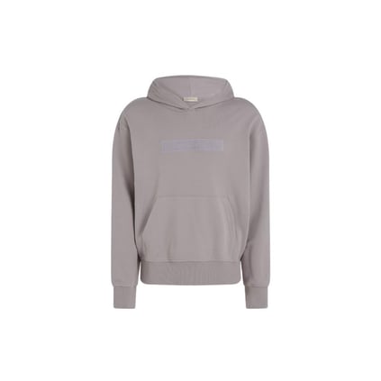 Calvin Klein Calvin Kleın Erkek Regular Fit Marka Logolu Kapüşonlu Uzun Kollu Gri Sweatshirt J30J326147-PCR