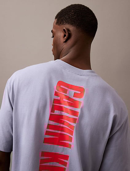 Calvin Klein Calvin Klein Erkek Regular Fit Bisiklet Yakalı Kısa Kollu Mavi T-Shirt LV04RB851G-TMP
