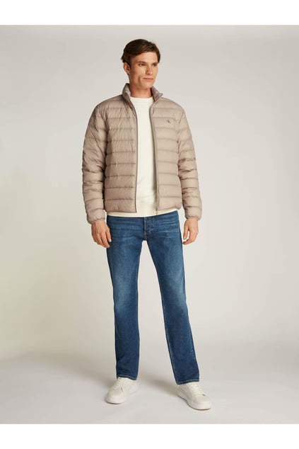 Calvin Klein Calvin Kleın Erkek Regular Fit Uzun Kollu Dik Yaka Kapitoneli Gri Ceket J30J326716-PEO