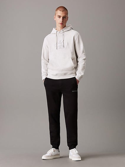 Calvin Klein Calvin Kleın Erkek Regular Fit Cepli Lastikli Paça Pamuklu Siyah Eşofman Altı J30J325658-0GM