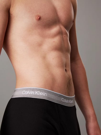 Calvin Klein Calvin Klein Erkek Slim Fit Beli Lastikli Logo Yazılı Siyah Boxer 000NB4002A-VQJ