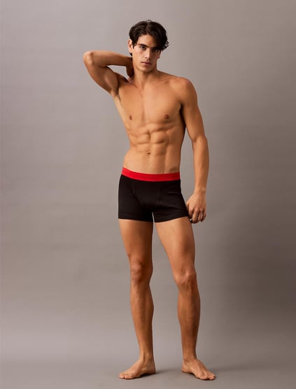 Calvin Klein Calvin Klein Erkek Slim Fit Beli Lastikli Logo Yazılı Siyah Boxer 000NB4002A-VQJ