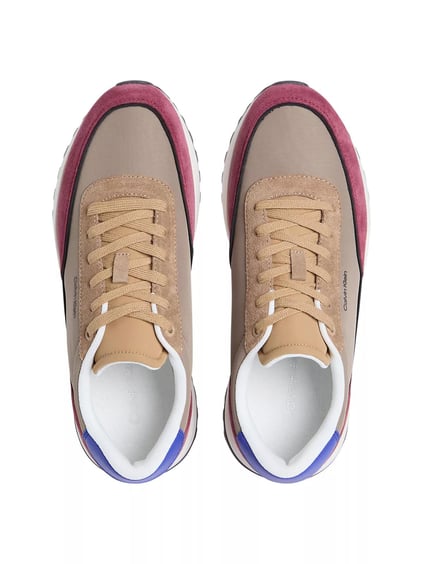 Calvin Klein Calvin Klein Erkek Süet Detaylı Rahat Taban Kahverengi Sneaker HM0HM01714-0HR