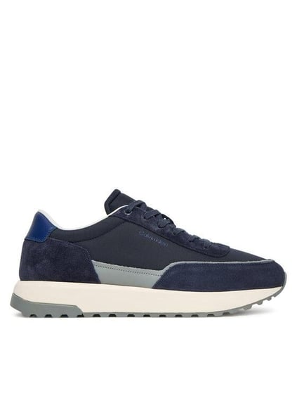 Calvin Klein Calvin Klein Erkek Süet Detaylı Rahat Taban Lacivert Sneaker HM0HM01714-02F
