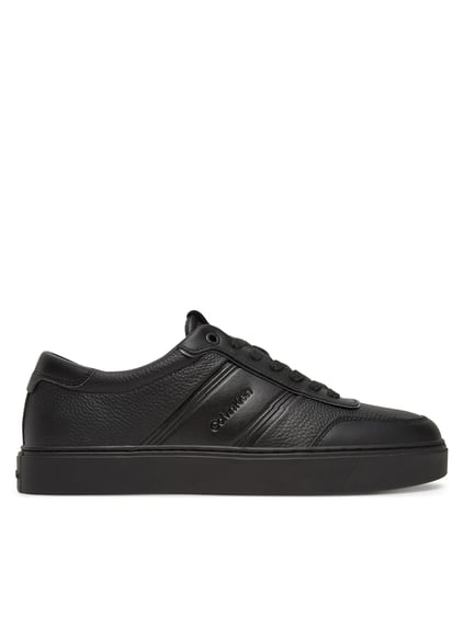 Calvin Klein Calvin Klein Erkek Topuk Destekli Düşük Bilek Deri Siyah Sneaker HM0HM01898-0GJ
