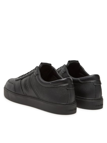 Calvin Klein Calvin Klein Erkek Topuk Destekli Düşük Bilek Deri Siyah Sneaker HM0HM01898-0GJ