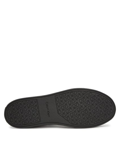 Calvin Klein Calvin Klein Erkek Topuk Destekli Düşük Bilek Deri Siyah Sneaker HM0HM01898-0GJ